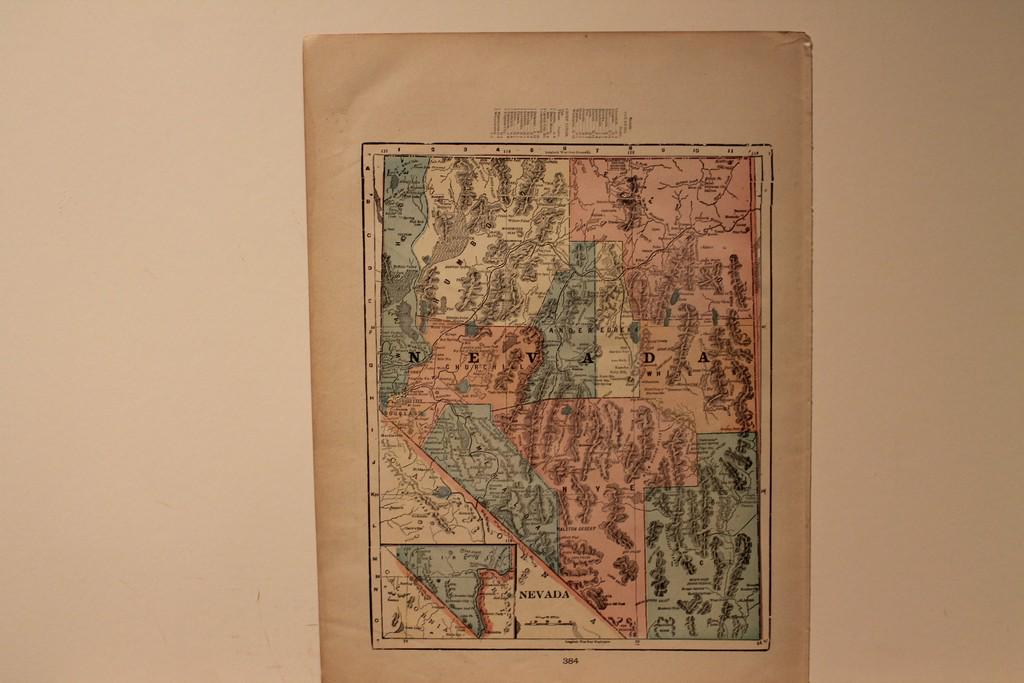 1887 Map of Nevada (1 of 3)