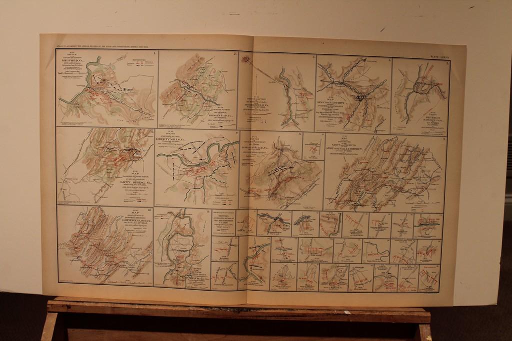 1893 Civil War Map: Author: Bien Title: 1893 Civil War Map Medium: Ink on Paper Dimensions: 29.5"X18.5" Civil War map dated 1893. Published under the direction of the Hon. Stephen B. Elkins Secretary of War. These map ac