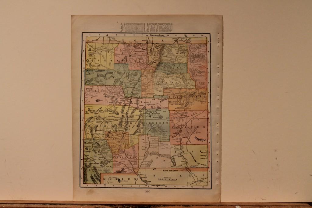 1889 Map of New Mexico (1 of 3)