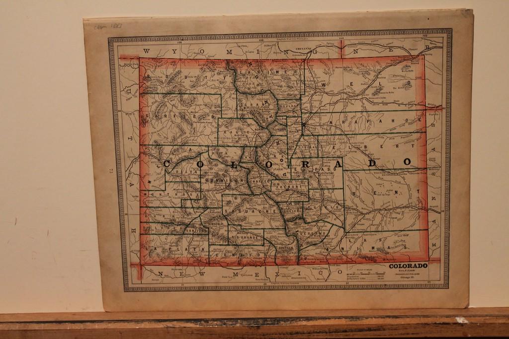 1883 Map of Colorado (1 of 3)