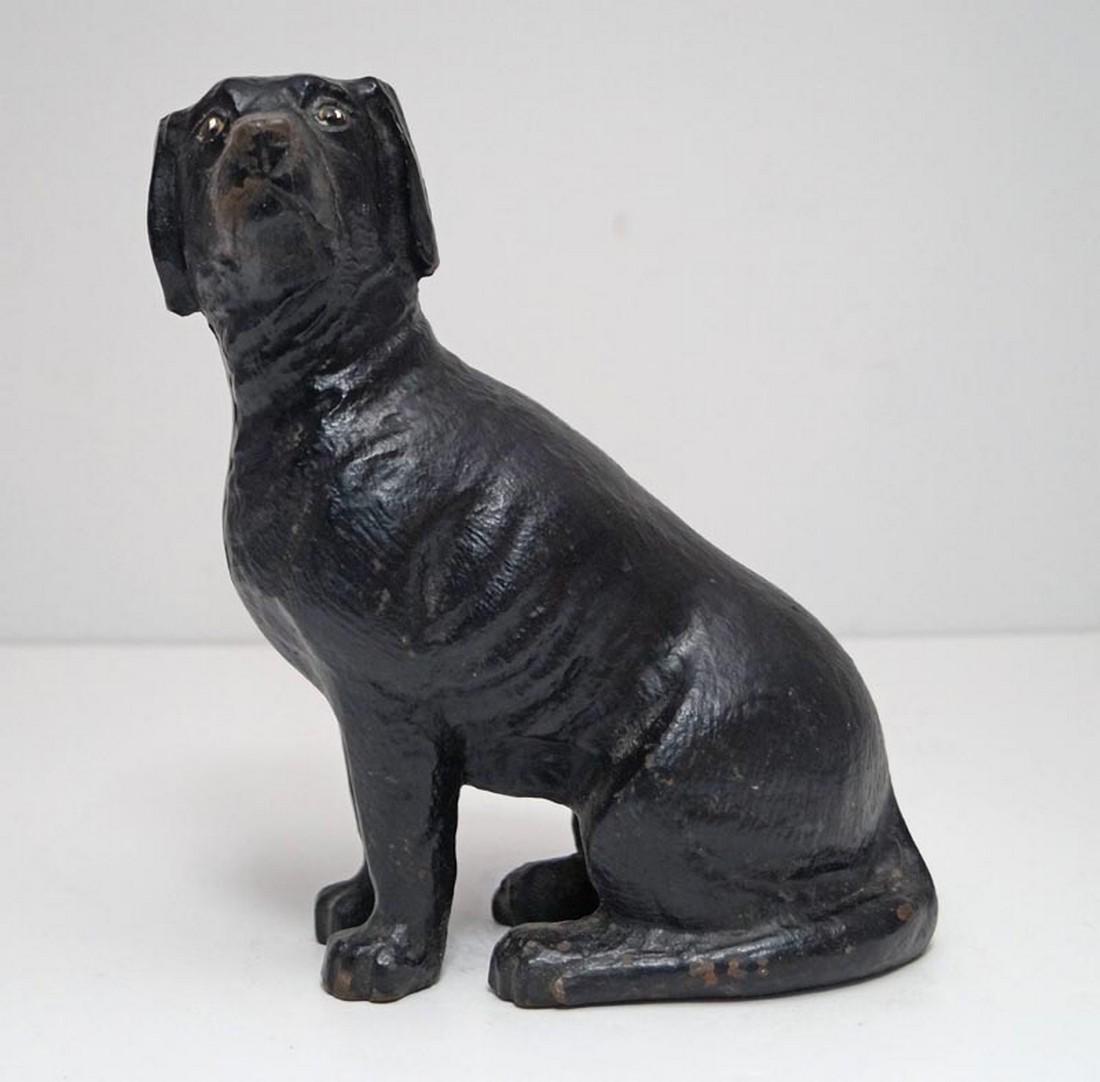 Antique Hound Dog Cast Iron Doorstop (1 of 6)