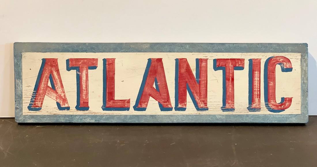 ATLANTIC early 20th c Sign (1 of 2)