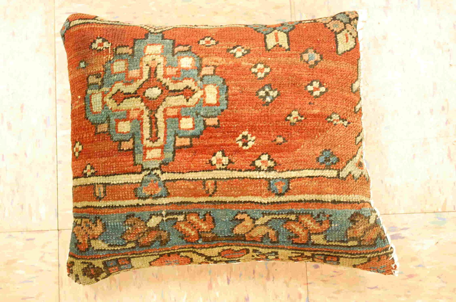 Antique Hand Made of ANTIQUE RUG Pillow Cushion Rug (1 of 4)