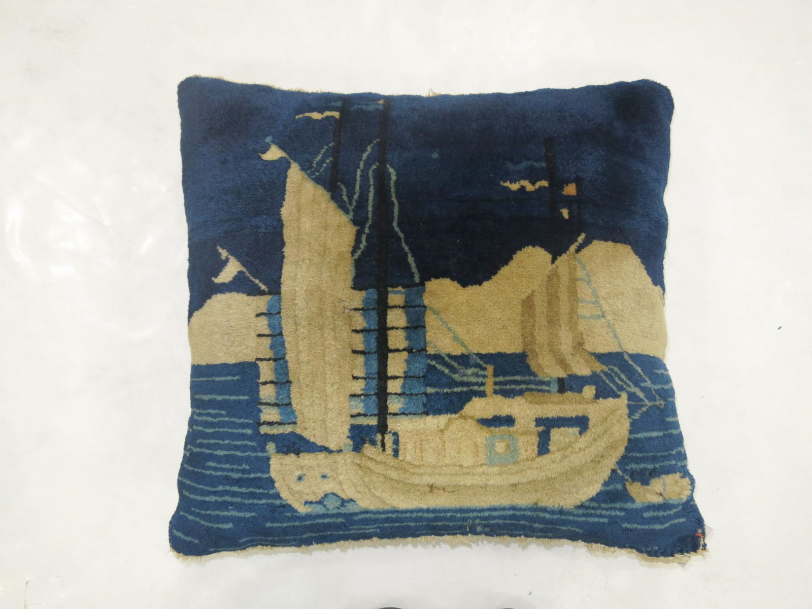 Chinese Pictorial Rug Pillow (1 of 8)