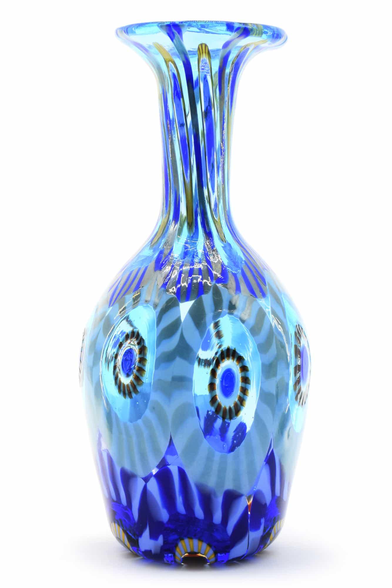 Murano glass vase with murrine signed (1 of 6)