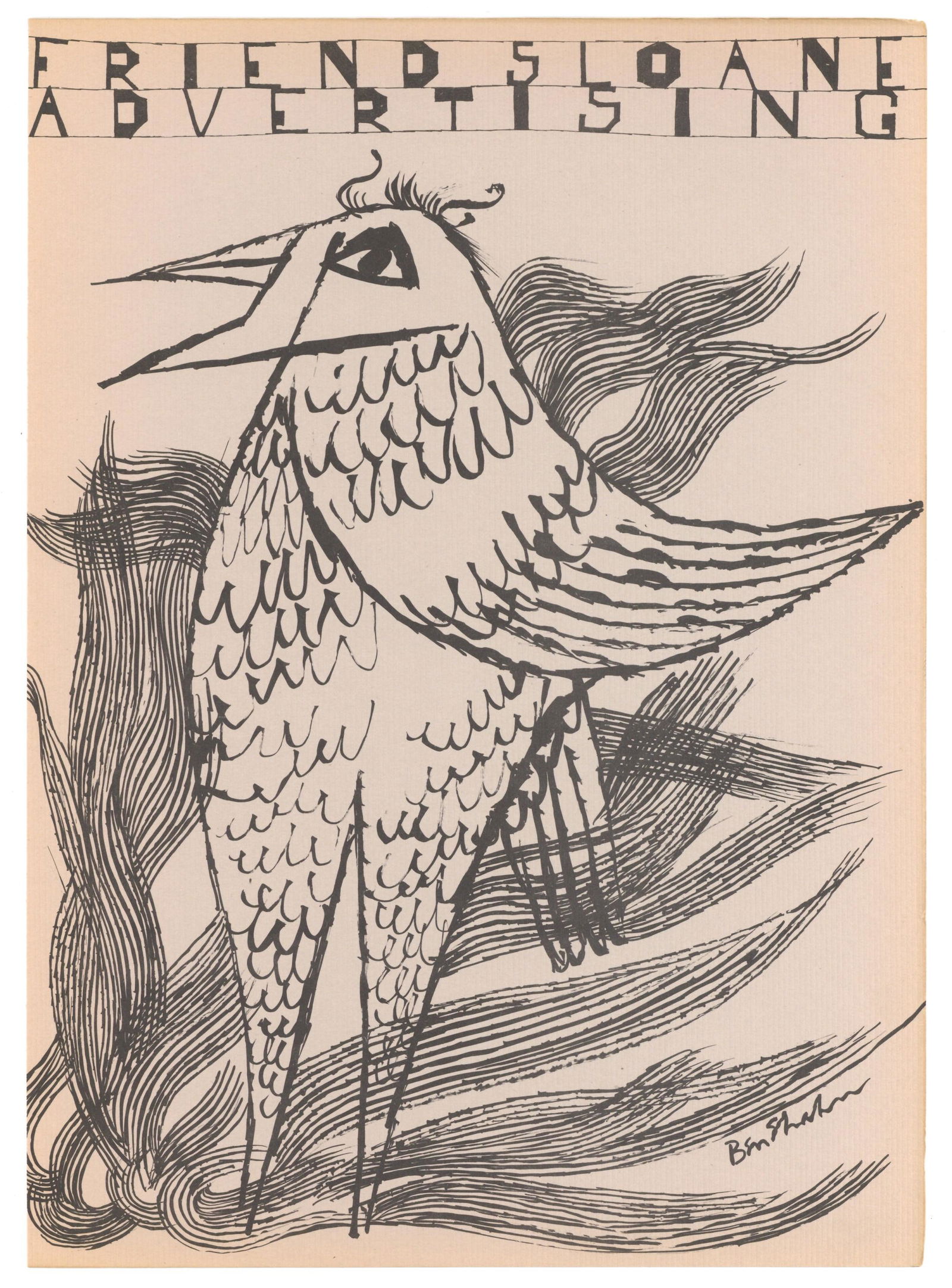 Ben Shahn original lithograph (1 of 1)