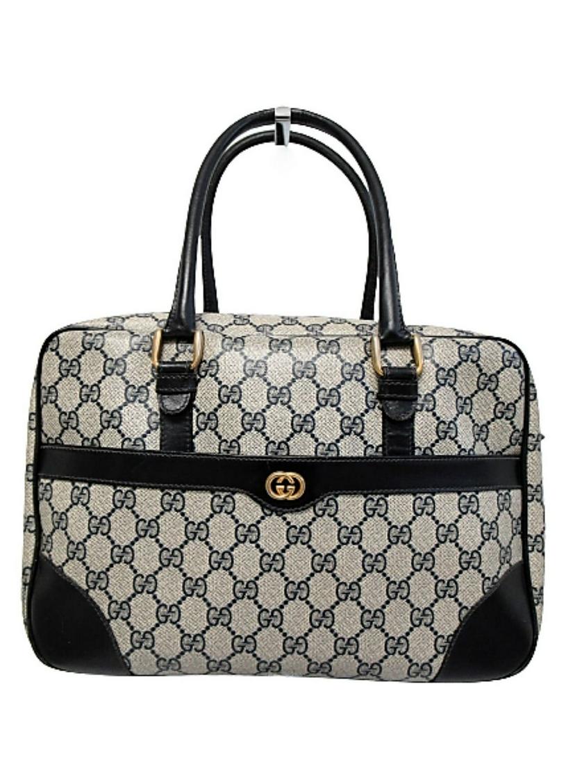 "Gucci" Vintage "Boston Supreme" handbag in coated (1 of 14)