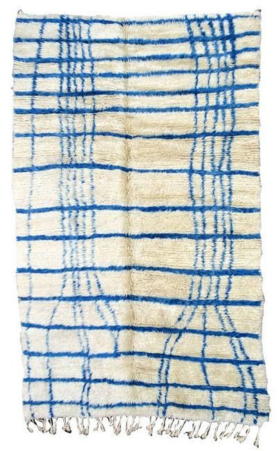 Handmade vintage Moroccan Berber rug 5.9' x 9.5' (180cm (1 of 6)