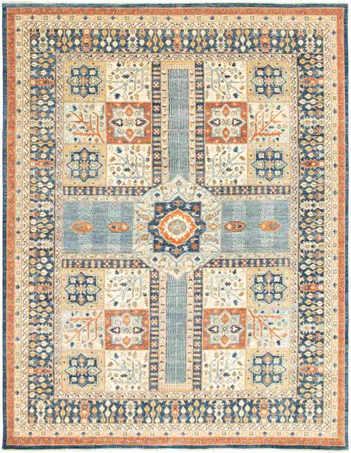 Hand-knotted Aryana Ivory Rug 9'2" x 12'0" (1 of 5)