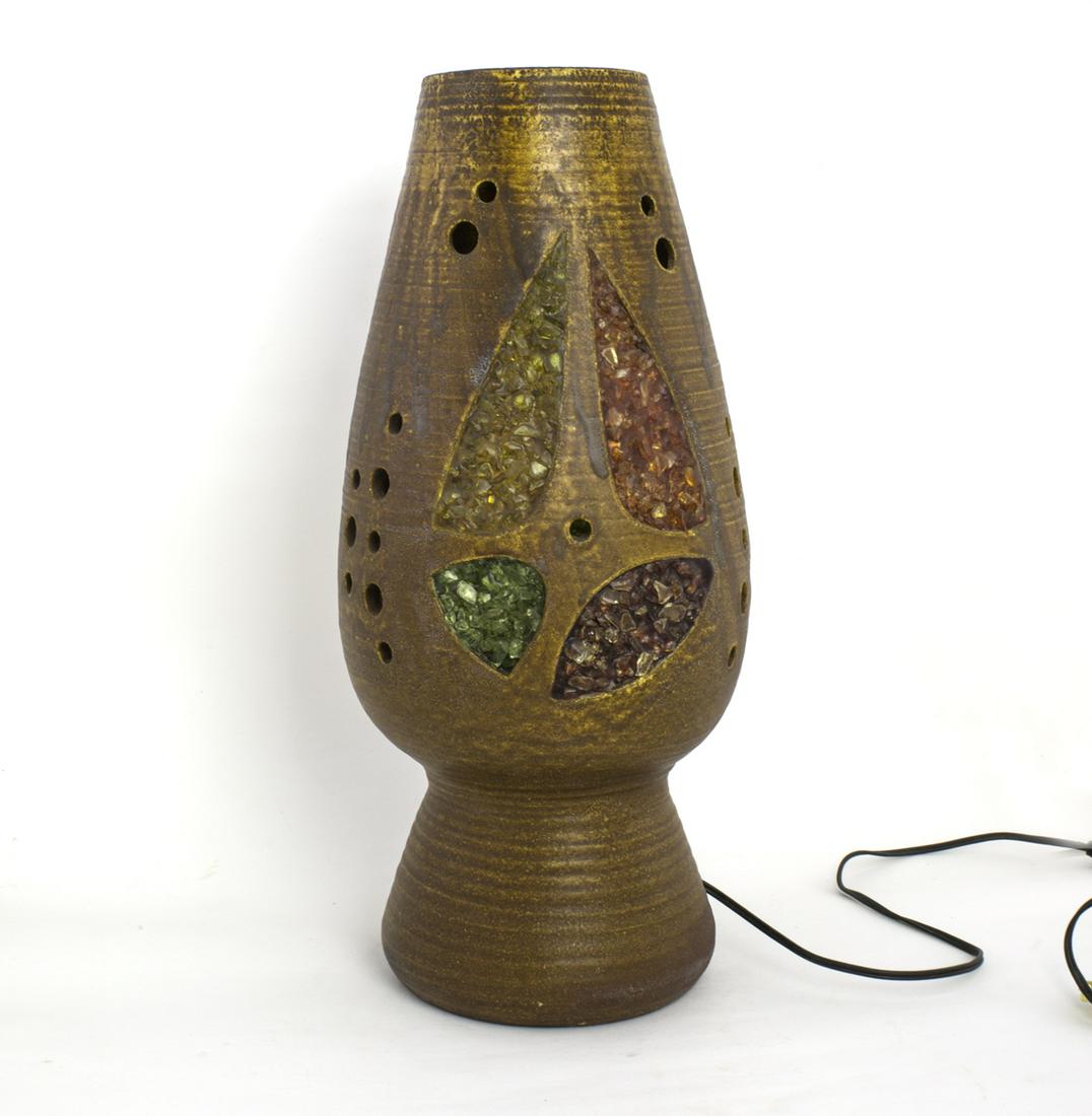 Mid CENTURY French pottery Accolay ceramic Vallauris: Interesting large mid-century pottery from France Accolay , in Accolay a group of artist similar to the Vallauris group made famous by Picasso were experimenting to produce artistic pieces for everyda