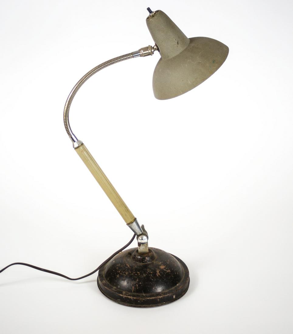 FRENCH INDUSTRIAL MODERNIST TASK LAMP Super Chrome mid (1 of 3)
