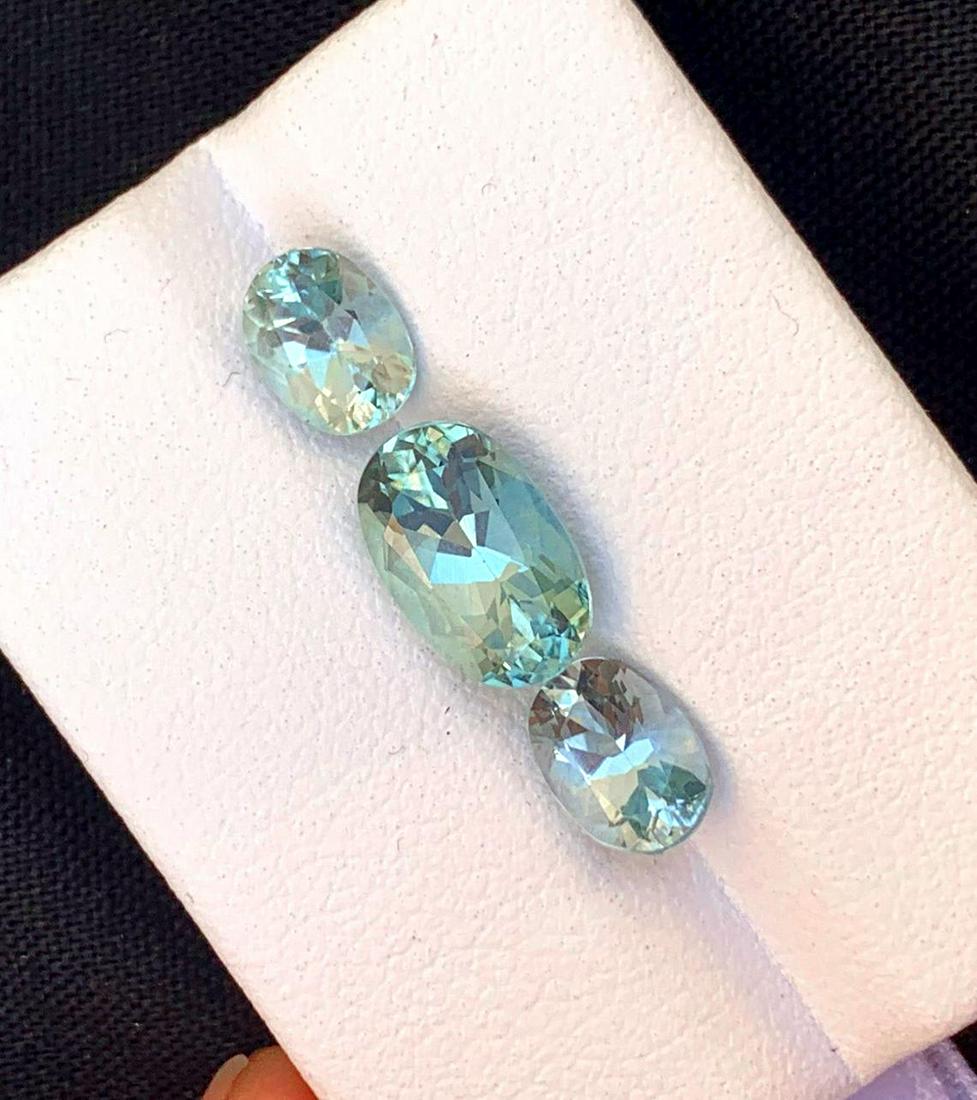 Natural Aquamarine Gemstone Lott, 4.00 Carat, Perfect (1 of 7)