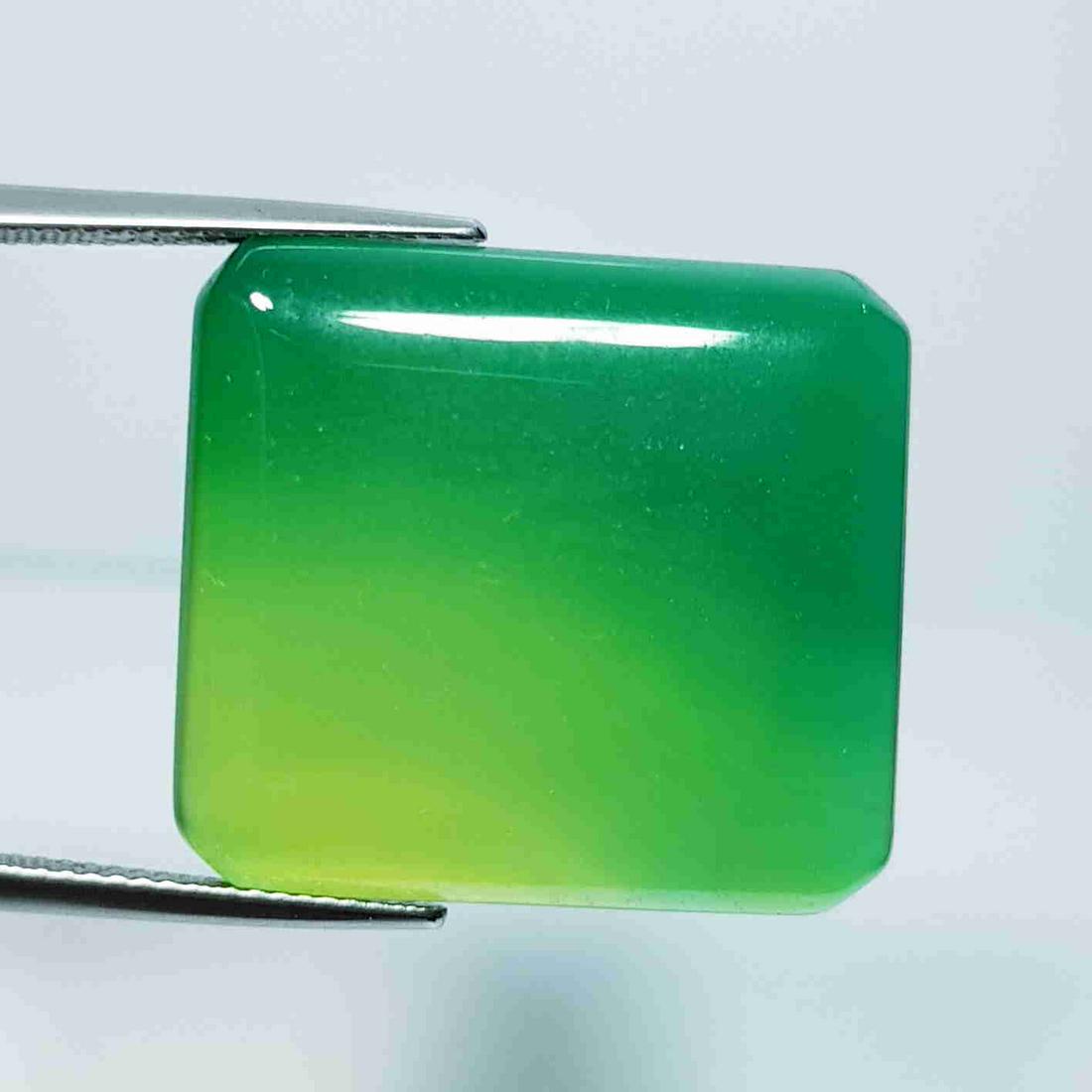 32.00 ct Natural Green Agate Octagon Cabochon (1 of 5)
