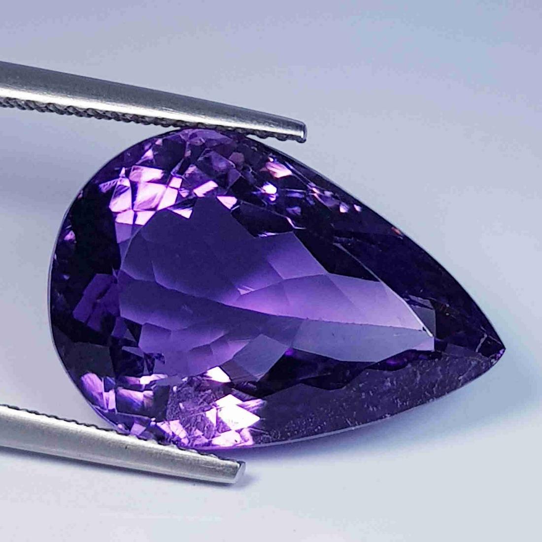 Top Quality Pear Cut Natural Amethyst 15.76 ct (1 of 4)