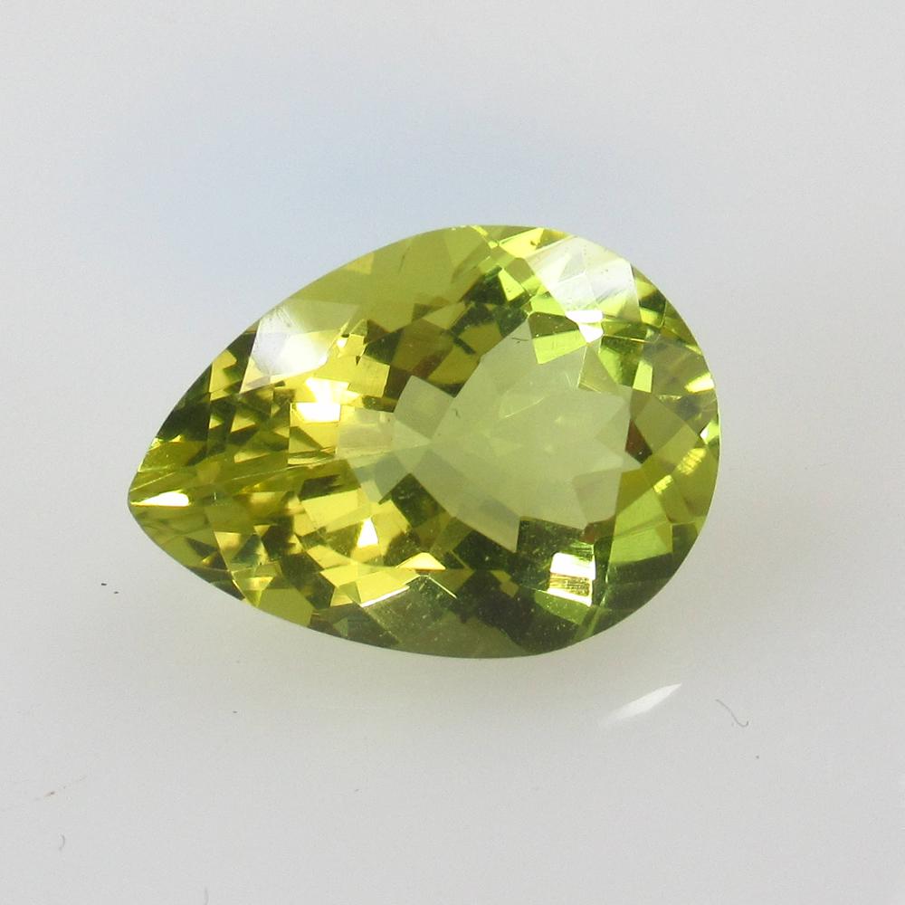 7.71 Ct Natural Lemon Quartz Pear Cut (1 of 2)