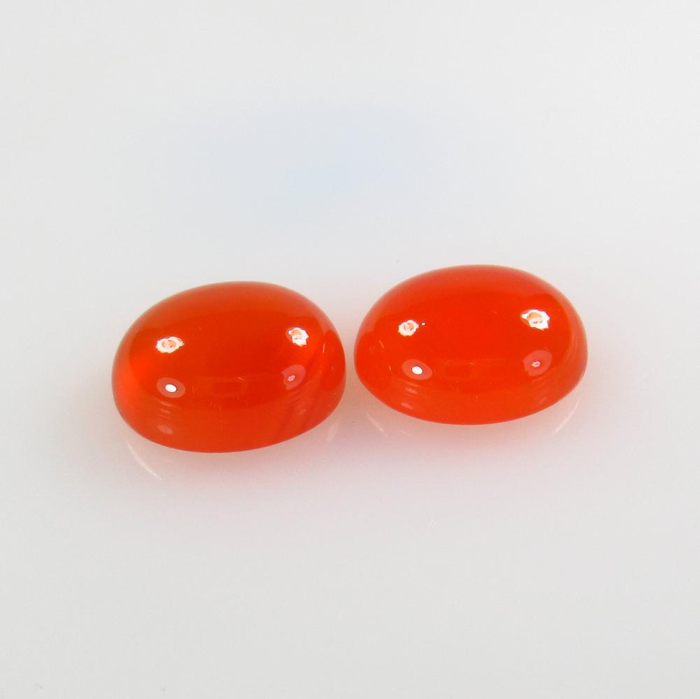 9.33 Ct Natural Orange Carnelian Oval Pair: No Reserve! Title: 9.33 Ct Natural Orange Carnelian Oval Pair Stone Clarity:Semi-Transparent Gemstone: Natural Carnelian Carat Weight: 9.33 Size/Dimensions: 12.20 x 10.20 x 5.00 mm / 2 PC's Additional