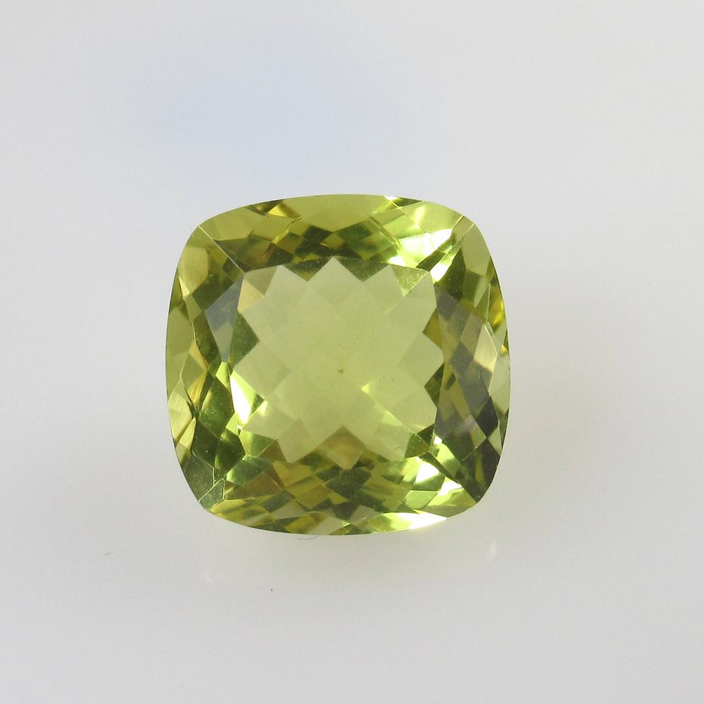11.27 Ct Natural Lemon Quartz Cushion Cut: No Reserve! Title: 11.27 Ct Natural Lemon Quartz Cushion Cut Stone Clarity:VVS Gemstone: Natural Lemon Quartz Carat Weight: 11.27 Size/Dimensions: 14.20 x 14.20 x 9.20 mm Additional Information: Good 