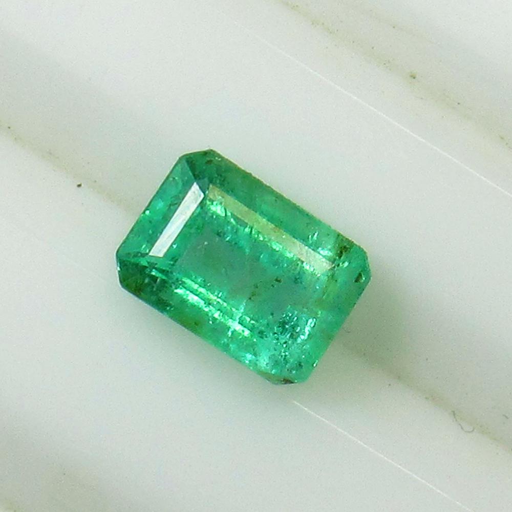 1.10 Ct Natural Zambian Emerald Octagon Cut (1 of 2)