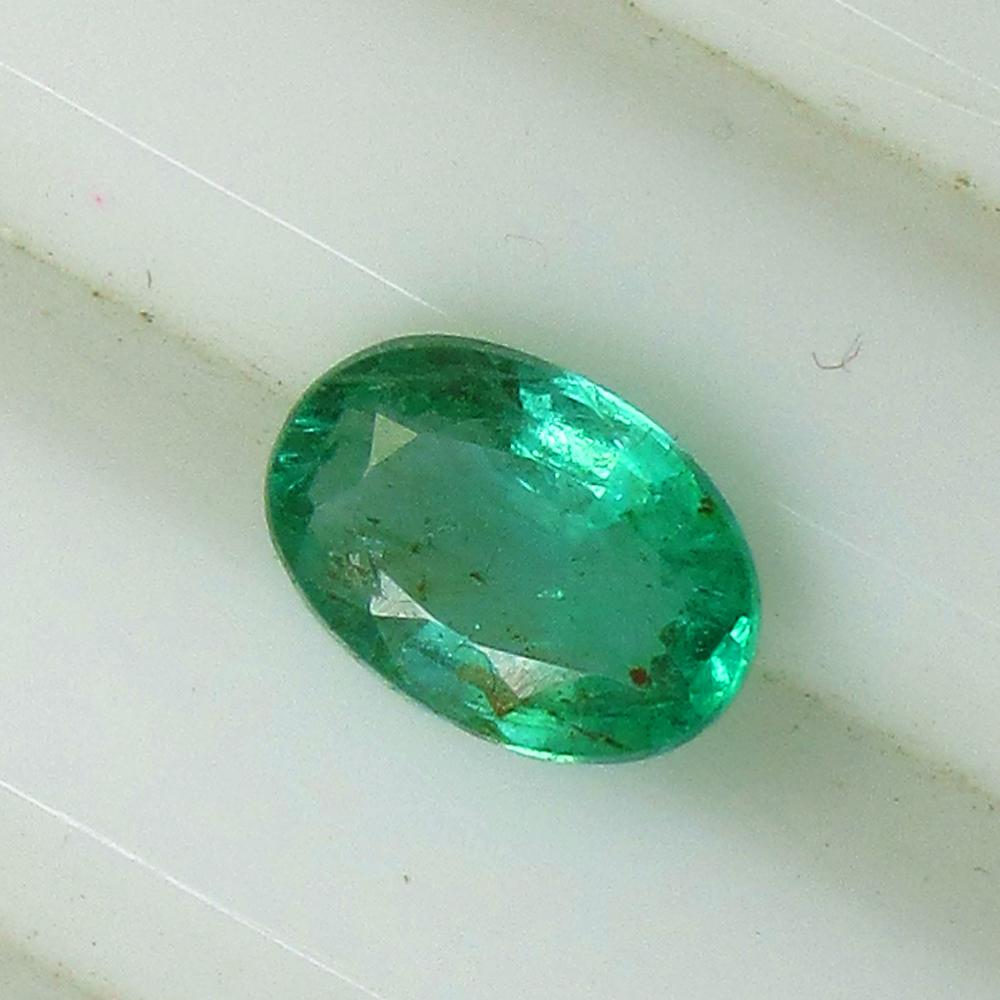 1.20 Ct Natural Zambian Emerald Oval Cut (1 of 2)