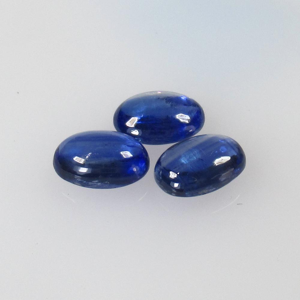 2.47 Ct Natural 3 Blue Kyanite Oval Set (1 of 2)