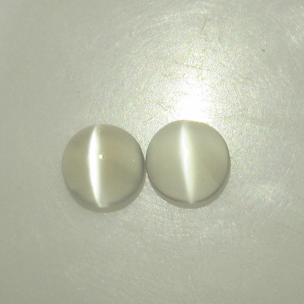 3.50 Ct Natural Moonstone Nice Round Pair (1 of 2)