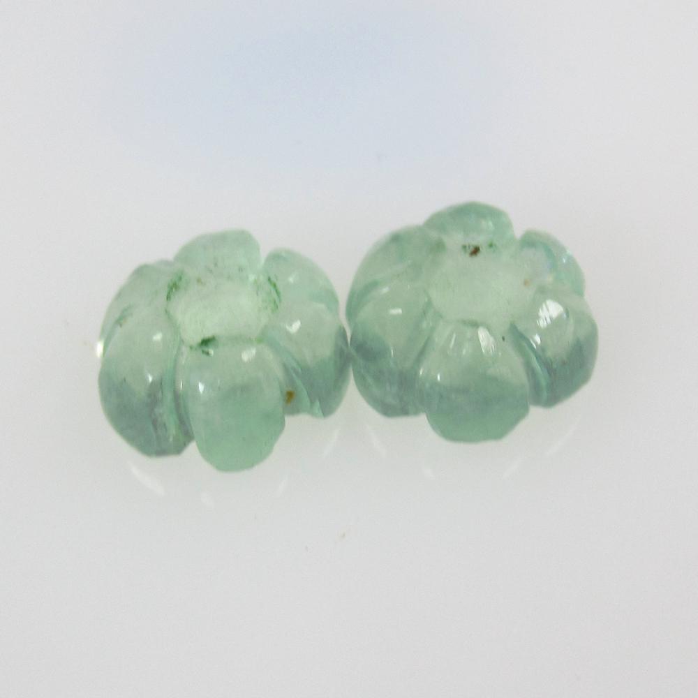 7.81 Ct Natural Flourite Carving Pair (1 of 2)