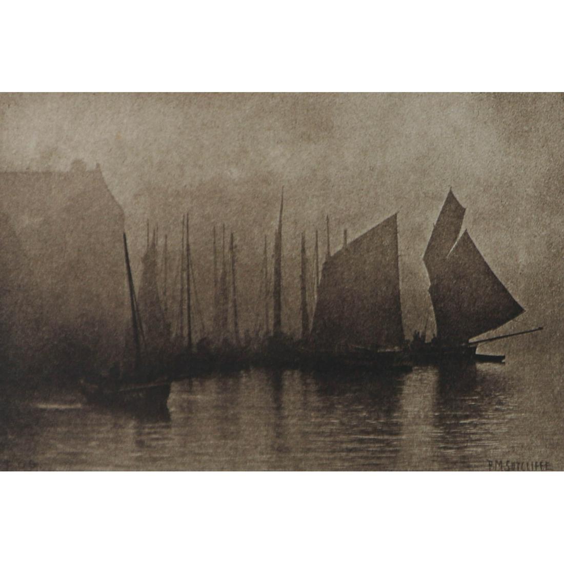 FRANK MEADOWS SUTCLIFFE - Fog, Whitby Harbour (1 of 1)