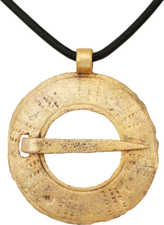 FINE VIKING PROTECTIVE BROOCH NECKLACE 10th C. (1 of 4)