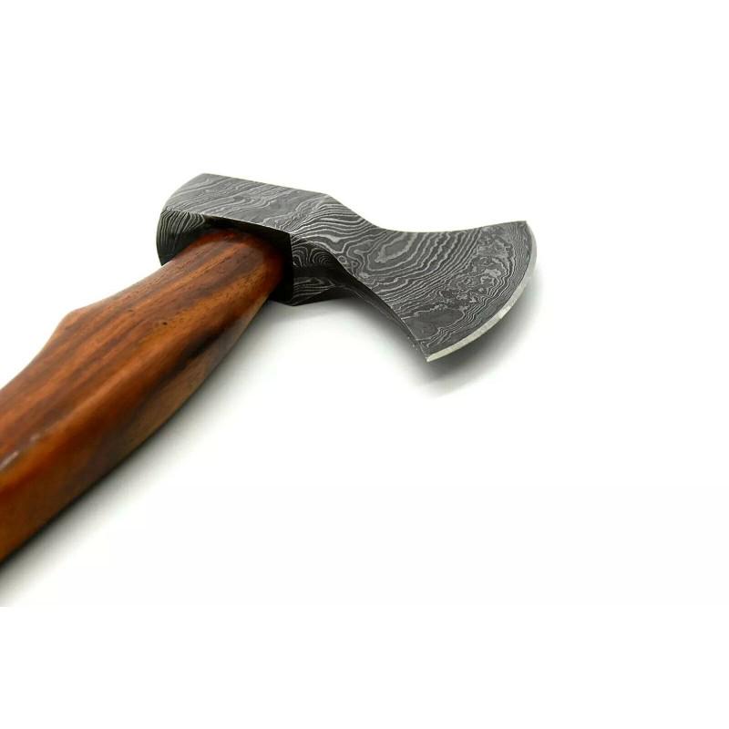 Sports damascus steel viking axe wild life: Viking Axe "Volcanic" The axe is one of the first human-made tools. Simplicity of perfection is the very word used to describe Viking axes. The ax has great impact power, it cuts through armor with ea