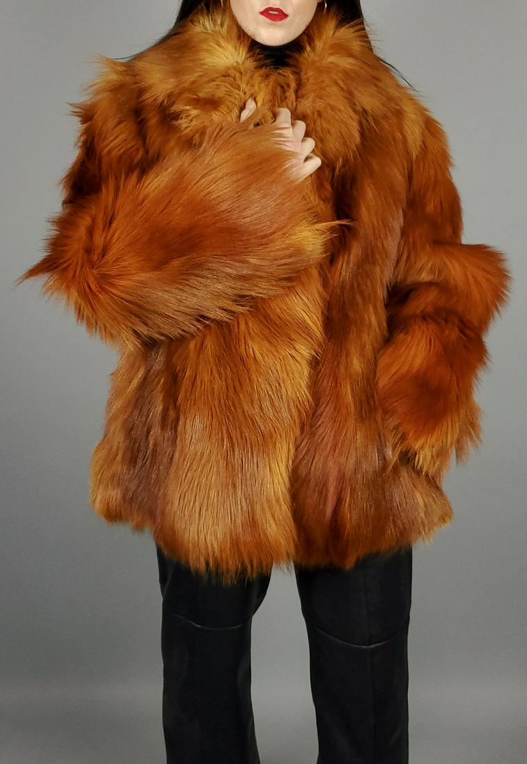 Red Fox Fur Jacket Size L-xl (1 of 10)