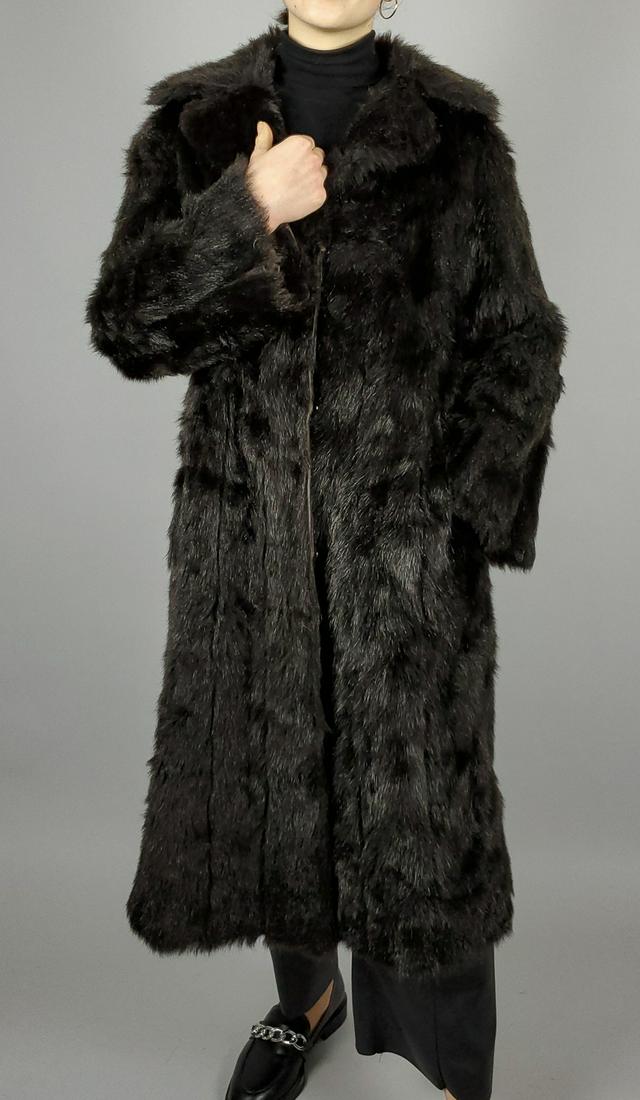 Black Mink Fur Coat Size M (1 of 10)