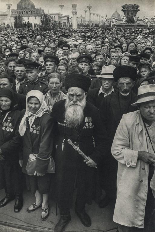 HENRI CARTIER-BRESSON - Russian "Hero of Labor": Artist: Henri Cartier-Bresson Title: Russian "Hero of Labor", An Old Georgian Peasant Medium: Sheet Fed Gravure, 1955, France Dimensions: 6.5x9.8" Description: Heat Wax Mounted on 12x16" Conservation 