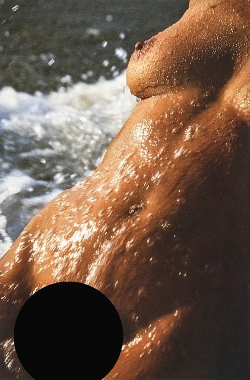 LUCIEN CLERGUE - Nude at Beach, Camargue, 1990: Artist: Lucien Clergue Title: Nude at Beach, Camargue, 1990 Medium: Photo Litho, 2000, Italy Dimensions: 5.7x8.7" Description: Heat Wax Mounted on 11x14" Conservation Board Artist Bio: Lucien Clergue 