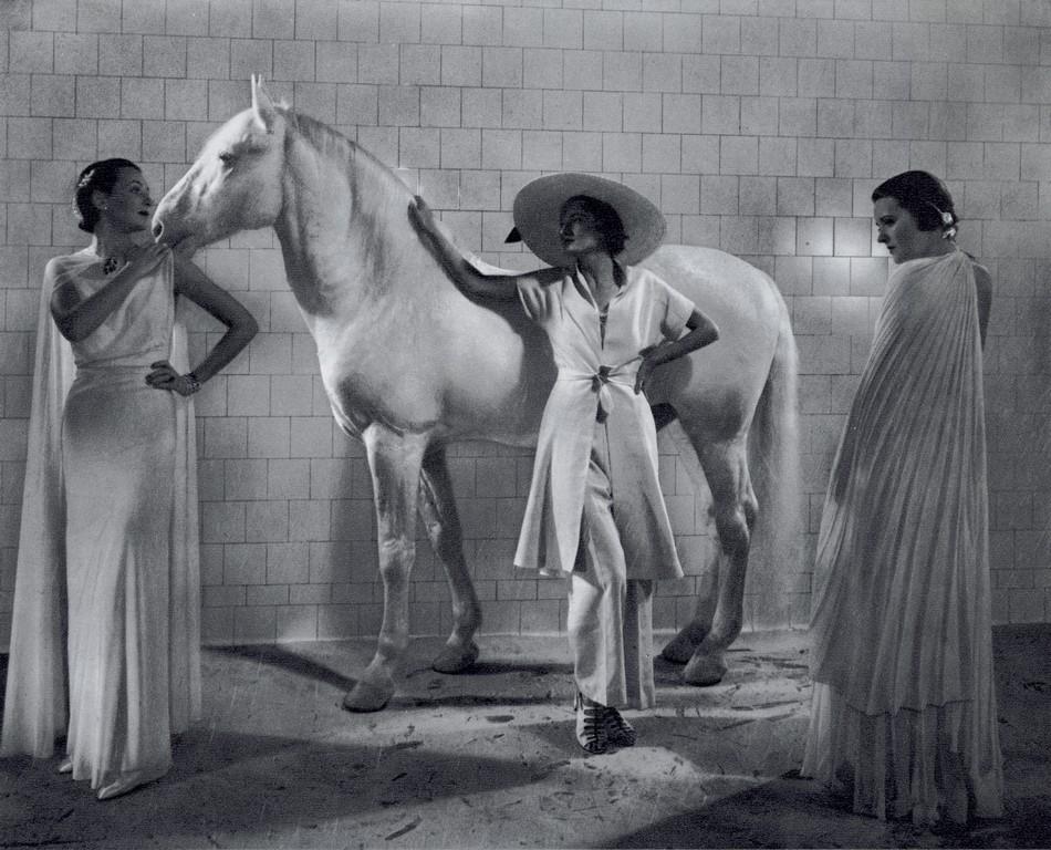 EDWARD STEICHEN - Vogue Fashion, White, 1935: Artist: Edward Steichen Title: Vogue Fashion, White, 1935 Medium: Sheet Fed Gravure, 1963, Switzerland Dimensions: 7.4x6" Description: Heat Wax Mounted on 8.5x11" Conservation Board Artist Bio: Edward