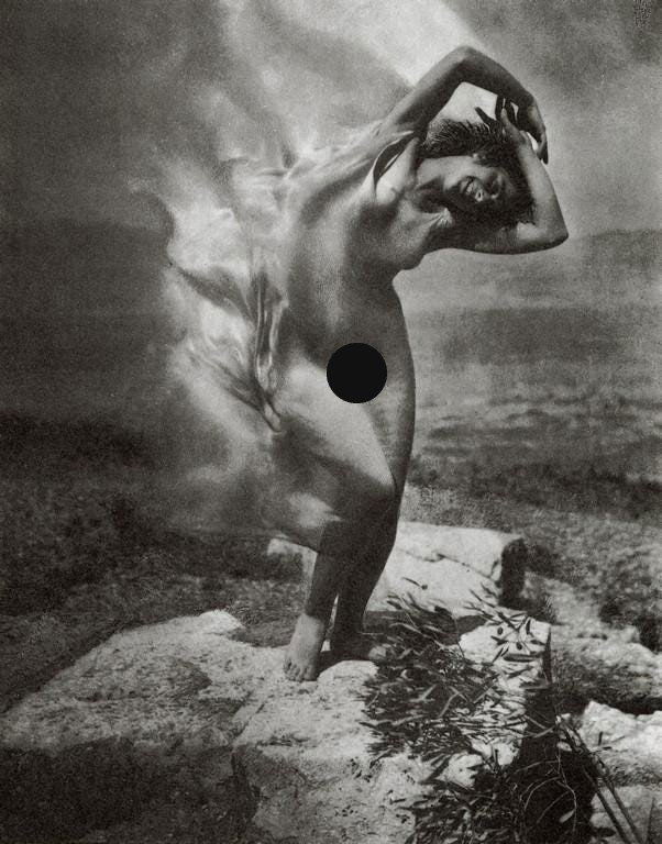 EDWARD STEICHEN - Wind Fire: Therese Duncan, 1921 (1 of 2)