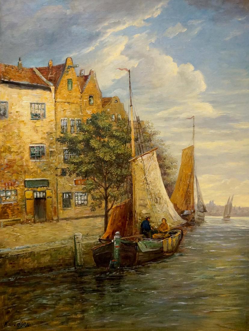 Oil painting River walk K. von Hoom (1 of 8)