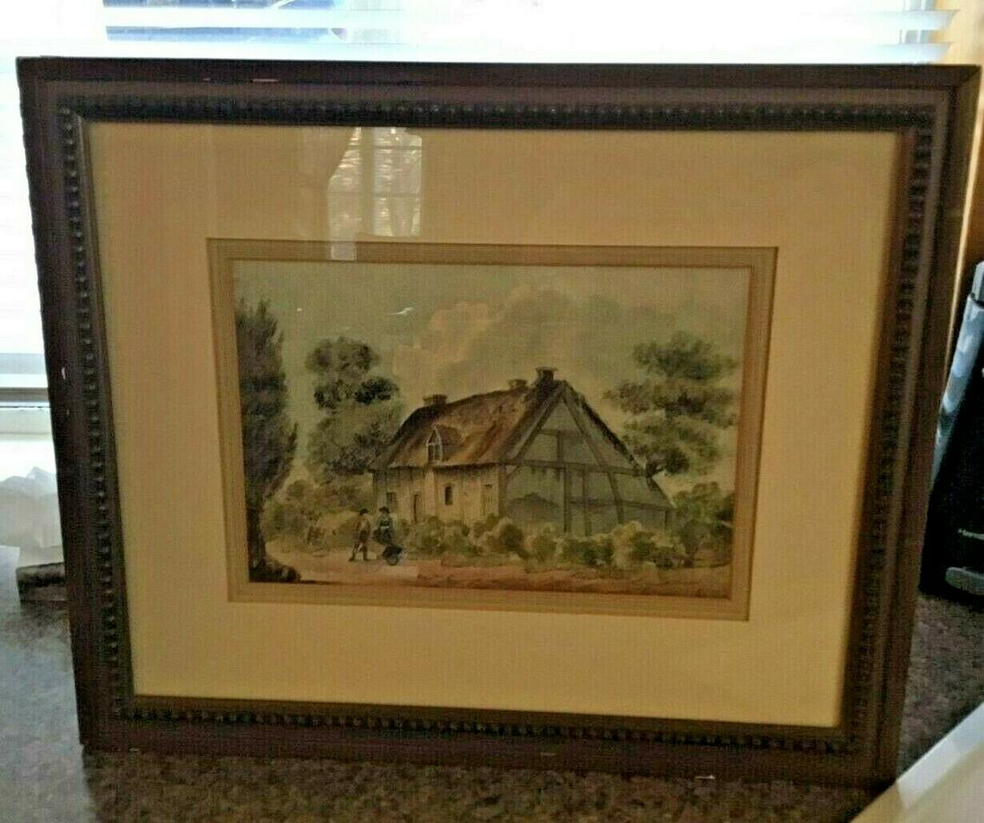 Watercolor English Cottage By William Henry Erp (1 of 6)