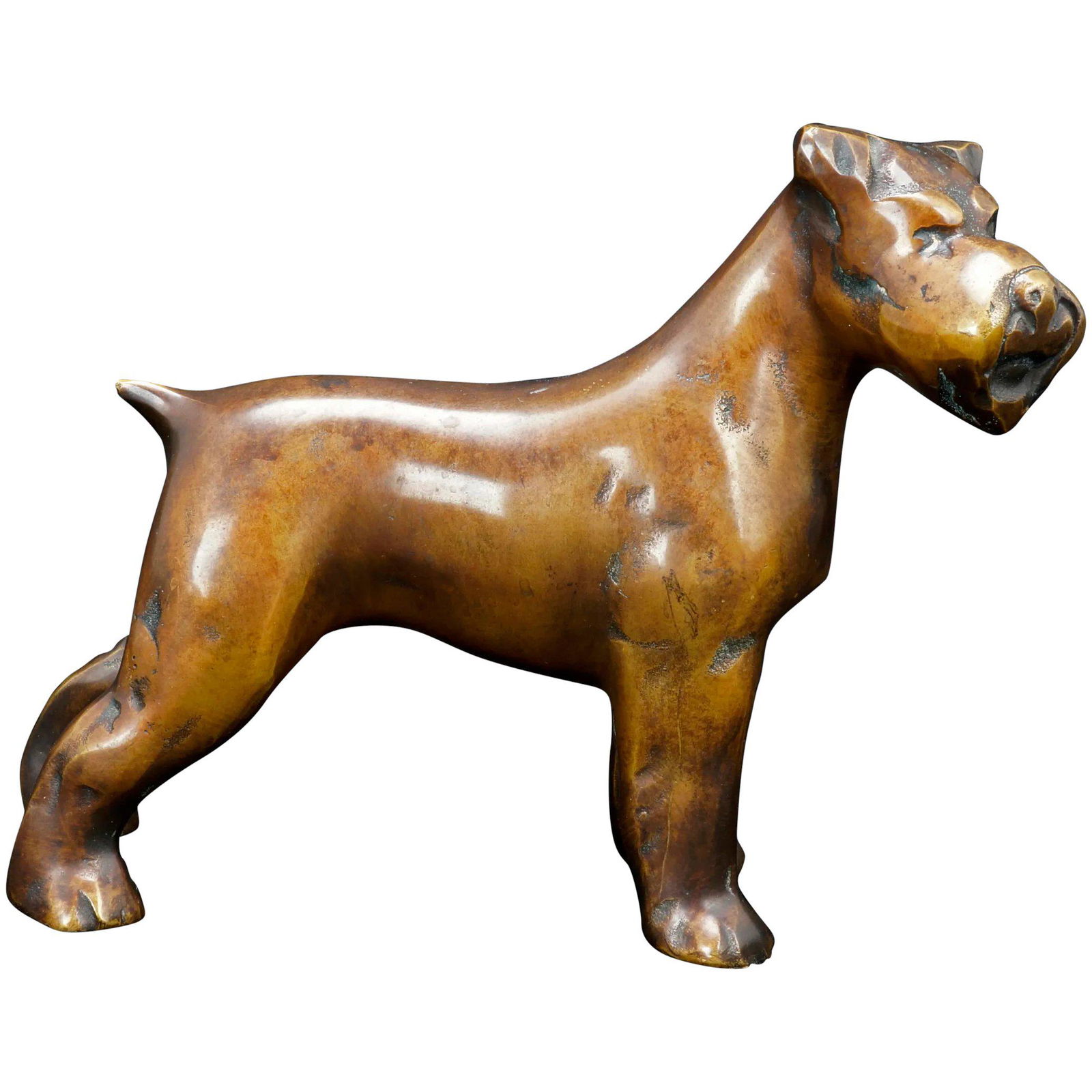 Deco Bronze Terrier Cast Figure Circa 1930’s (1 of 8)