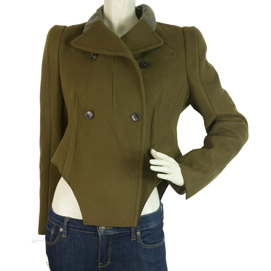 Carven Khaki Green Military Style Long sleeve (1 of 6)