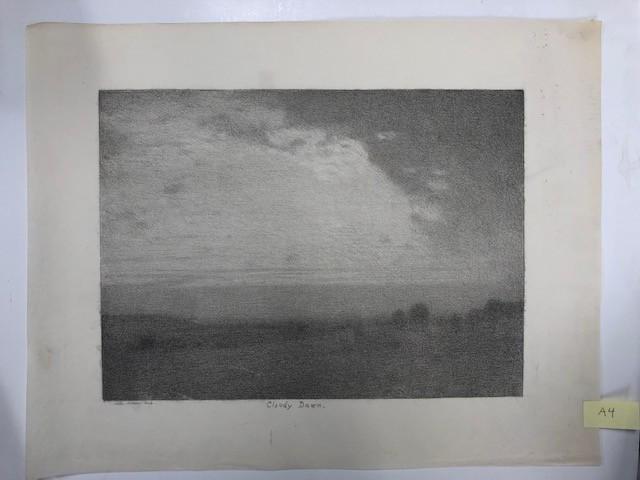 Bolton Brown - Cloudy Dawn: Artist: Bolton Brown Title: Cloudy Dawn Date/Period: 1865-1936 Dimensions: 12 3/4x9 1/4 image lithograph Provenance/Additional Info:Signed in pencil Reserve: $250.00 Shipping: Domestic: Flat-rate of $