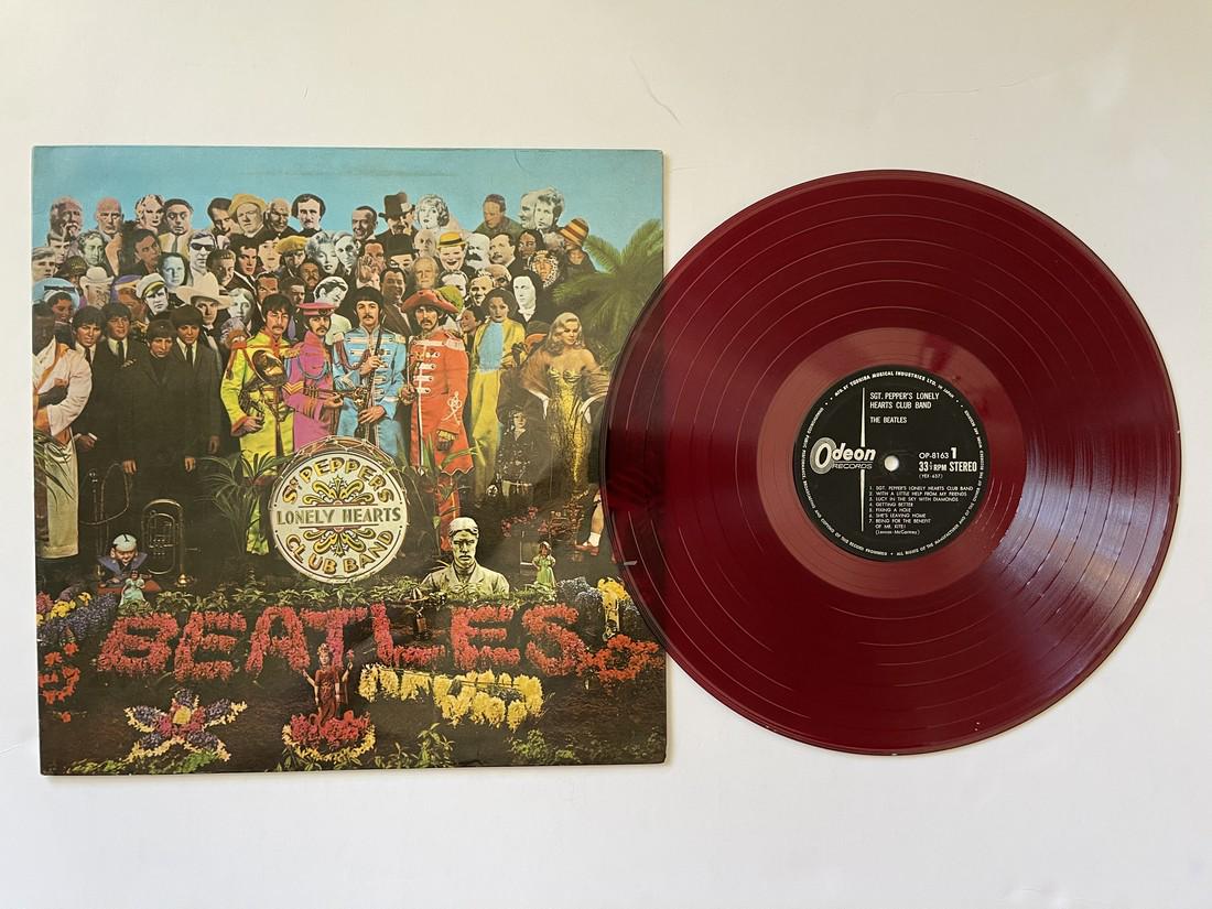 THE BEATLES - SGT. PEPPERS - JAPAN RED VINYL: Title: THE BEATLES - SGT. PEPPERS - JAPAN RED VINYL Additional Information: The Beatles – Sgt. Pepper's Lonely Hearts Club Band Label: Odeon – OP-8163 Series: Ever Clean Records – Format: Vinyl,