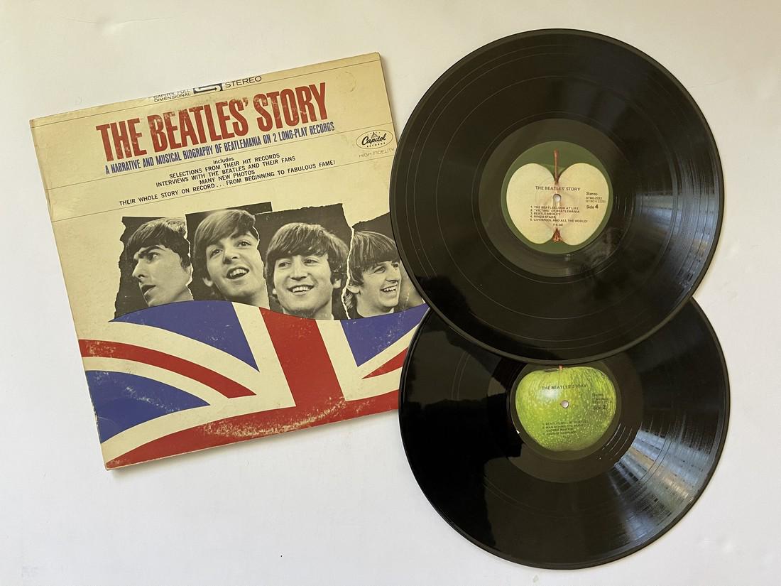 THE BEATLES - THE BEATLES’ STORY: Title: THE BEATLES - THE BEATLES’ STORY Additional Information: The Beatles – The Beatles' Story Label: Capitol Records – STBO 2222, Apple Records – STBO-2222 Format: 2 × Vinyl, LP, Album, Re