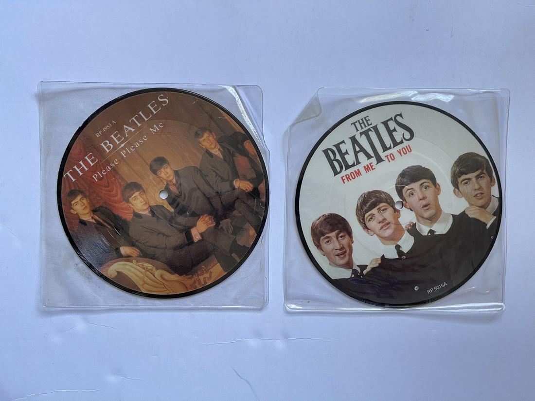 TWO BEATLES PICTURE DISCS: Title: TWO BEATLES PICTURE DISCS Additional Information: The Beatles – Please Please Me PICTURE DISC AND The Beatles – From Me To You PICTURE DISC Reserve: $25.00 Shipping: Domestic: Flat-rate of 