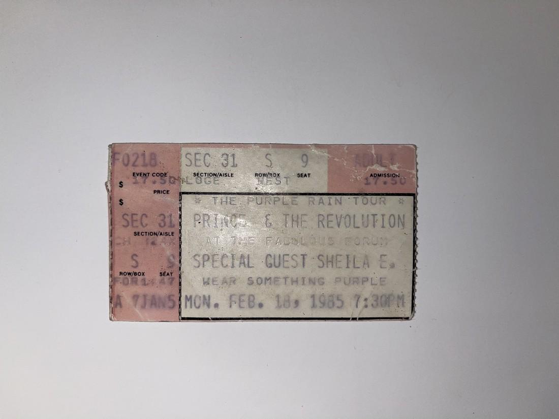 PRINCE 1985 TICKET STUB: Title: PRINCE 1985 TICKET STUB Additional Information: PRINCE 1985 TICKET STUB Reserve: $10.00 Shipping: Domestic: Flat-rate of $5.00 to anywhere within the contiguous U.S. International: Foreign ship