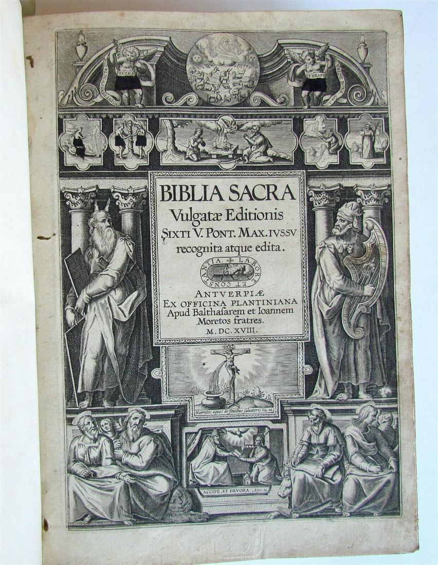 1618 BBIBLE antique LATIN BIBLIA SACRA (1 of 12)