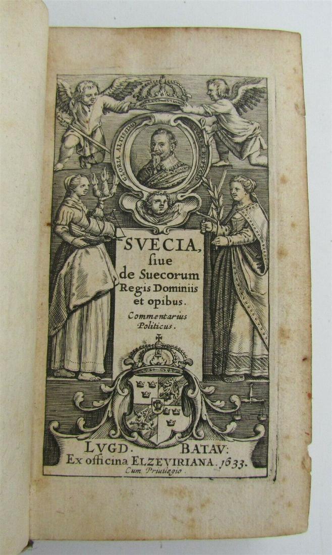 1633 ELZEVIR PRESS antique SWEDEN HISTORY POLITICS & (1 of 5)