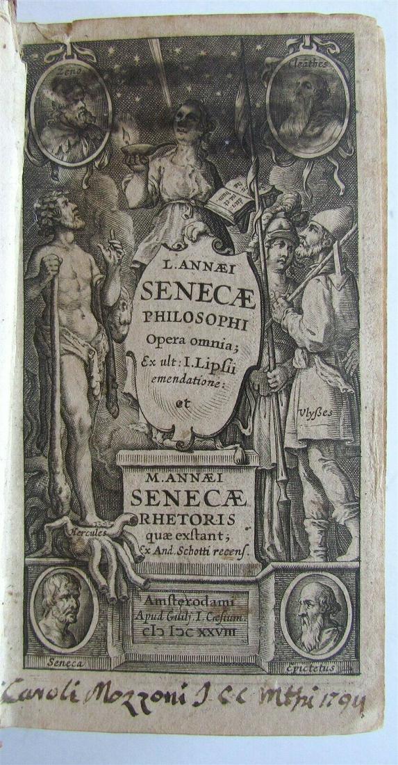 1628 SENECA ANTIQUE in LATIN Opera omnia Rhetoris quae (1 of 8)