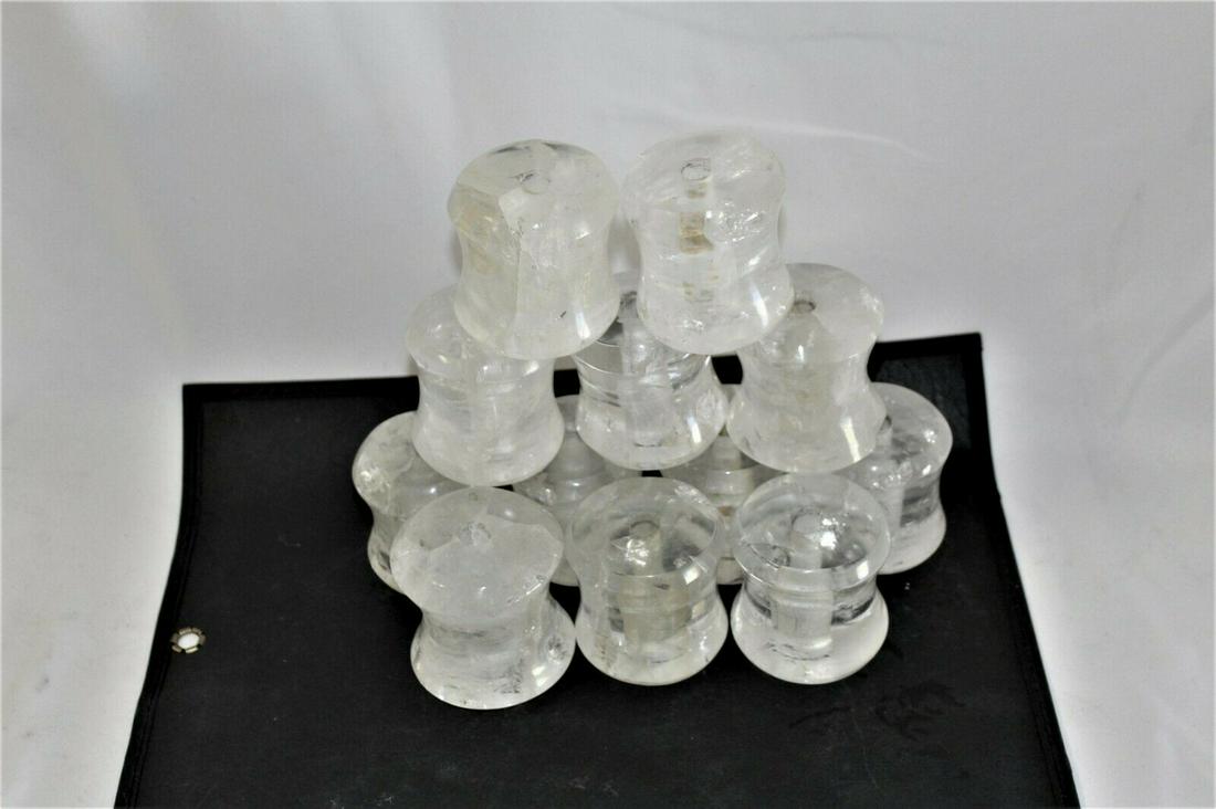 Rock Crystal Spacers ,Quartz from Brazil ,for Lamps and (1 of 9)