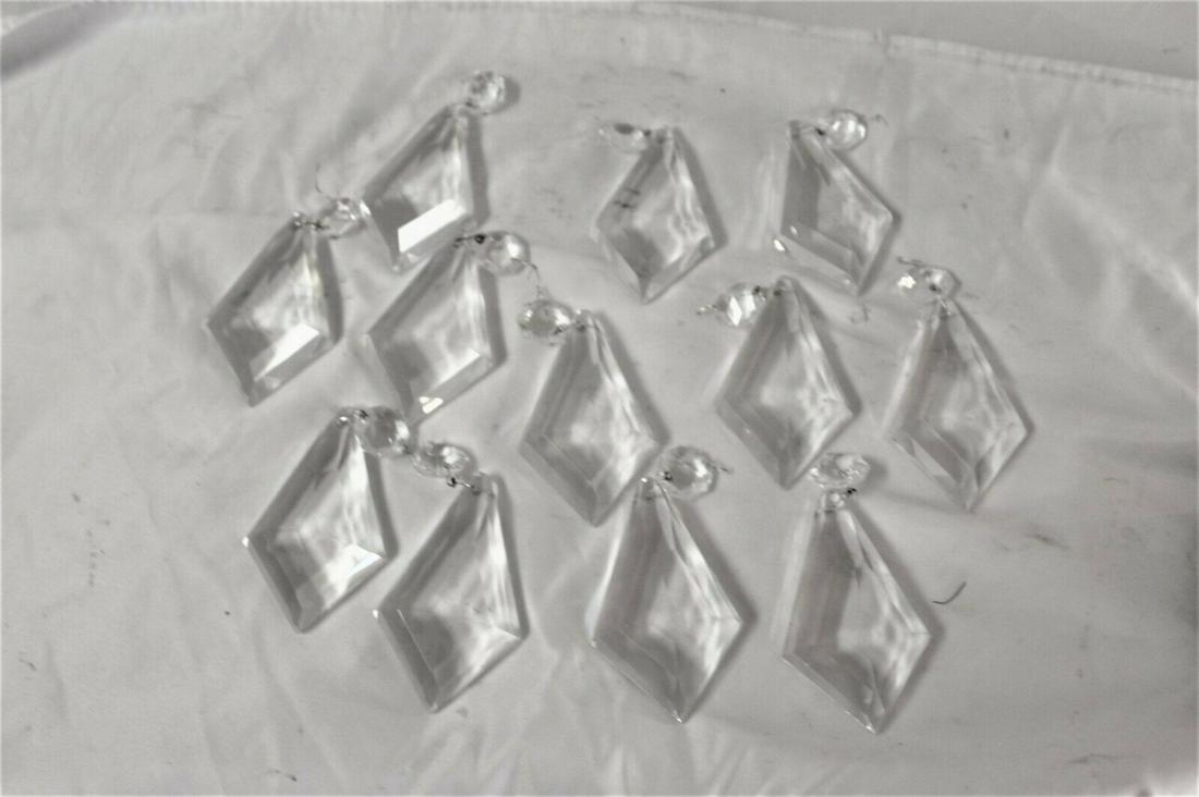 Crystal Chandelier parts ,Diamonds ,4 " lead crystal . (1 of 5)