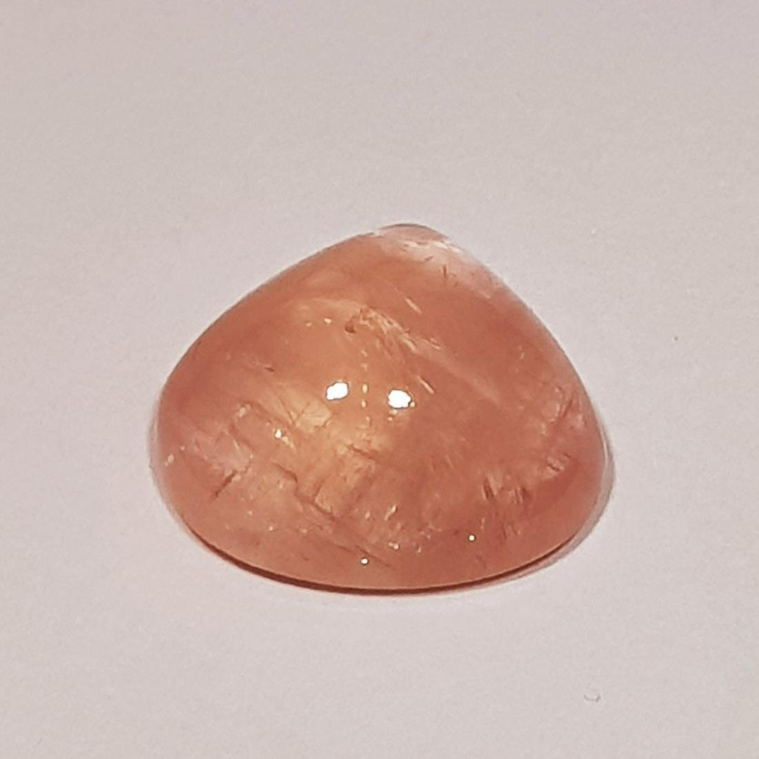8.90 ct Natural Orange Morganite Pear Cabochon (1 of 4)